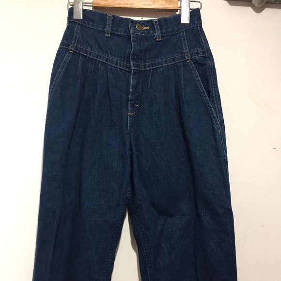 VINTAGE LEE HIGH RISE JEANS SIZE 5 - Picture 1 of 7